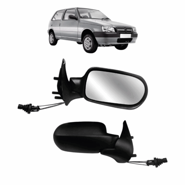 Retrovisor Uno Fire 06 Com Contra 2 Portas Lente Direita METAGAL BapImports