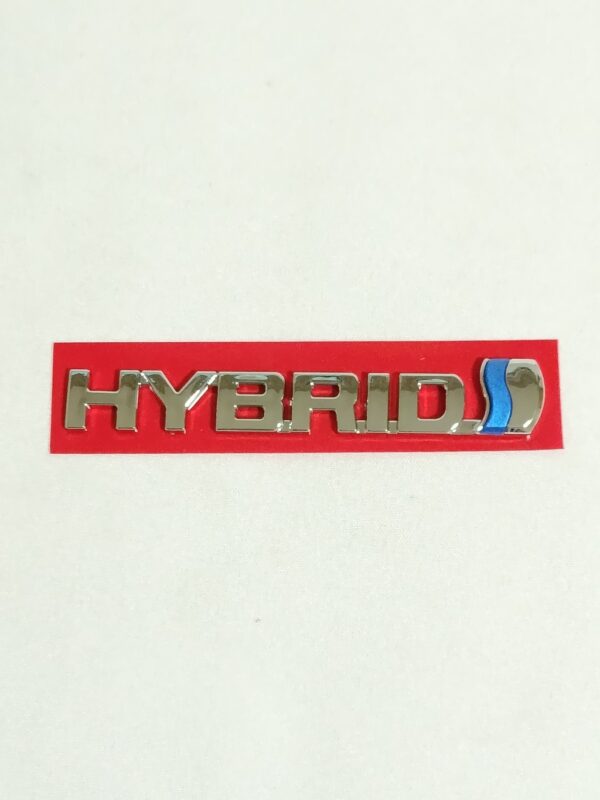 Letreiro Hybrid Corolla 2021 Cromado BapImports - Imagem 3