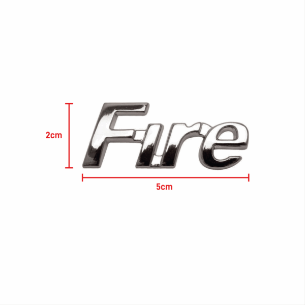 Letreiro Fire Fiat 2000 Cromado Traseiro BapImports - Imagem 2