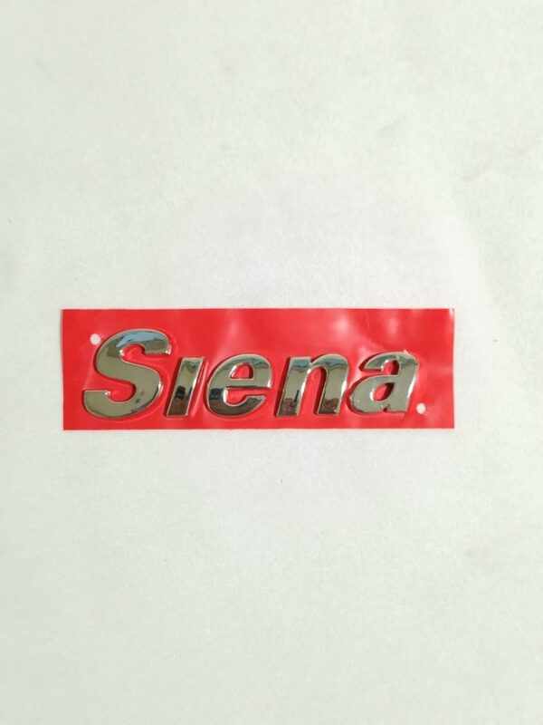 Letreiro Siena Fiat Cromado Traseiro BapImports - Imagem 3