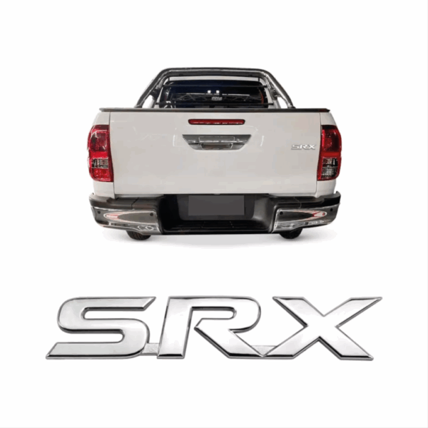 Letreiro SRX Hilux Cromado Traseiro BapImports