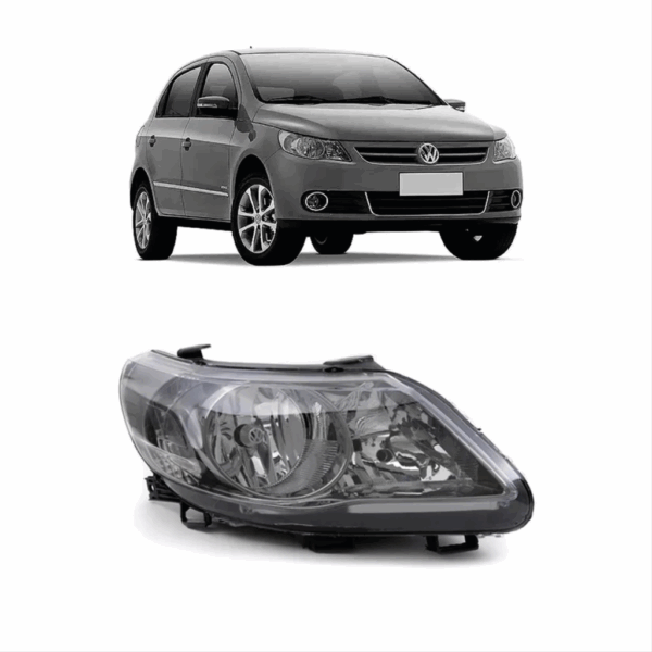 Farol Gol G4 2006 a 2009 Cromado Lado Esquerdo