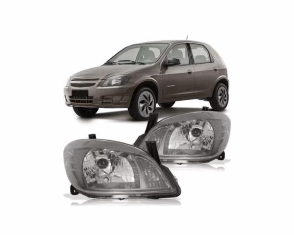 Farol Celta/Prisma 12/14 Cromomix Lado Direito Import