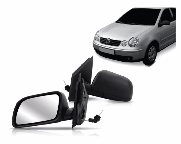 Retrovisor Polo 02/08 Com Contato Lado Esquerdo BapImports