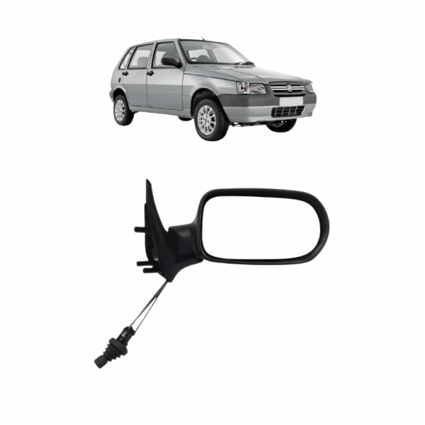 Retrovisor Uno Fire 06 Com Contra 4 Portas Lente Direita METAGAL BapImports