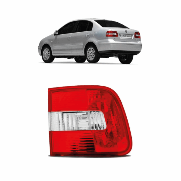 Lanterna Polo Sedan 02/06 Bicolor Lente Esquerda Mala BapImports