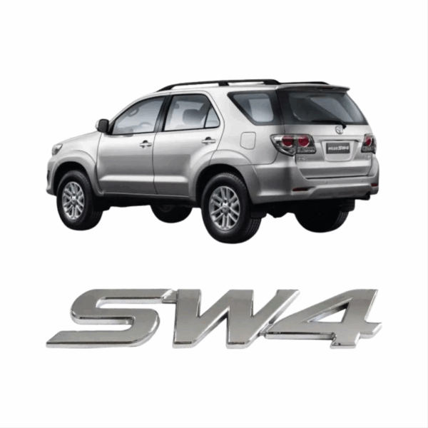 Letreiro Sw4 Cromado Traseiro Toyota BapImports