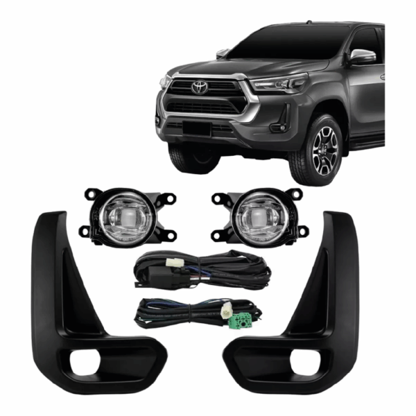 Kit Farol Auxiliar Hilux 21/ Com LED Completo BapImports