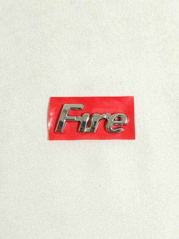 Letreiro Fire Fiat 2000 Cromado Traseiro BapImports - Imagem 3