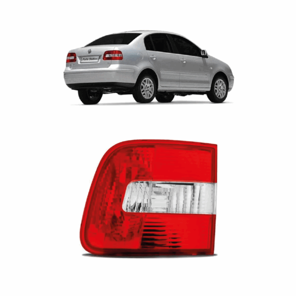 Lanterna Polo Sedan 02/06 Bicolor Lente Direita Mala BapImports