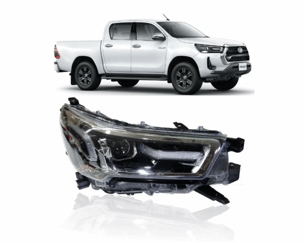 Farol Hilux 21/ Com LED Lado Direito