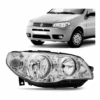 Farol Palio 2004 a 2015 Sapao Todo Cromado Lado Direito BapImports