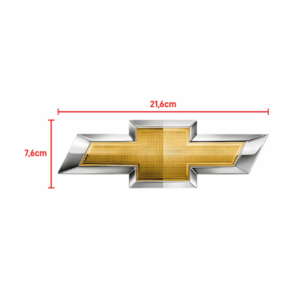 Emblema Grade Cobalt 2016 Dianteiro Cromado BapImports - Imagem 2