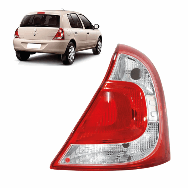 Lanterna Clio 3/5 PT 2012 Carcaca Preta Bicolor Lado Direito BapImports