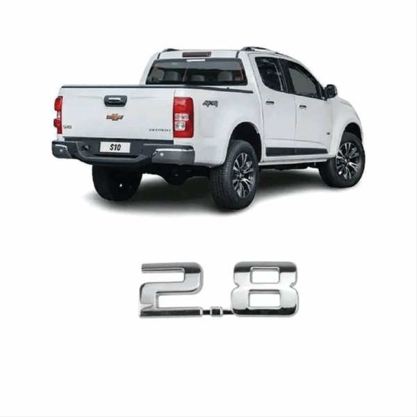 Letreiro S10 2.8 2016 Cromado Traseiro BapImports