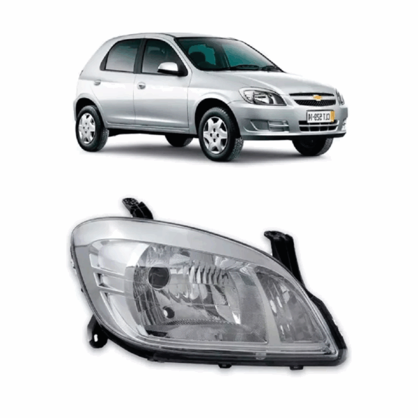 Farol Celta 06/14 Cromado Lado Direito BapImports
