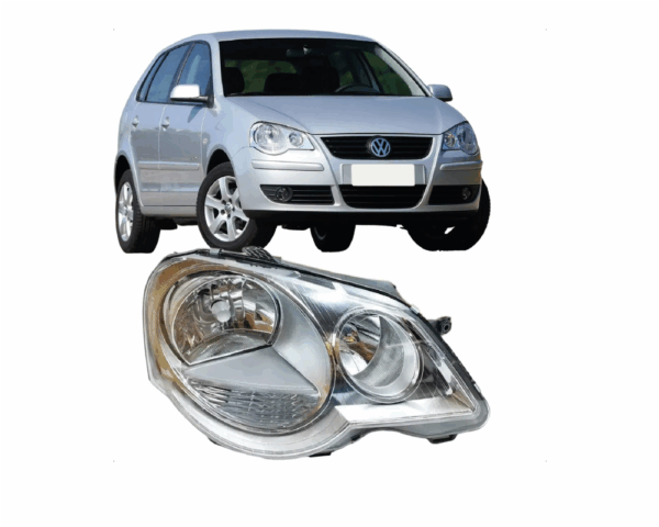 Farol Polo 06/10 Cromado Lado Direito Import