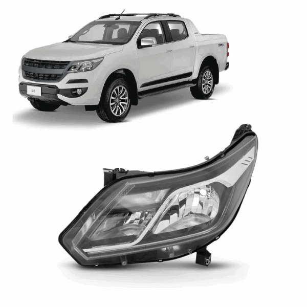 Farol S-10 19 Com LED Lado Esquerdo BapImports