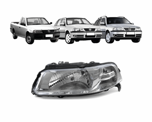 Farol Gol G3 Lado Esquerdo Simples Cromado Import