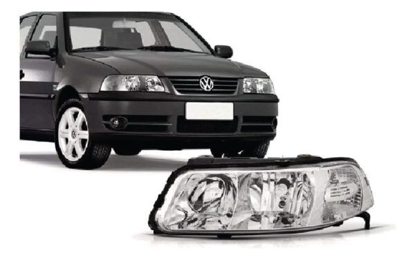 Farol Esquerdo Cromado Golf 1999 ate 2006