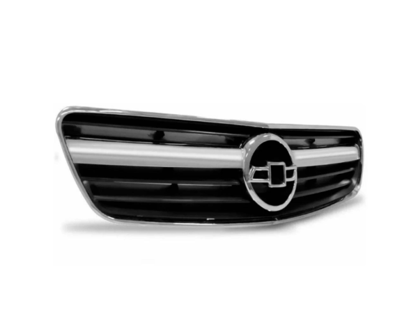 Grade Vectra 06/08 Preta Com Friso Cromado Moldura BapImports - Imagem 2