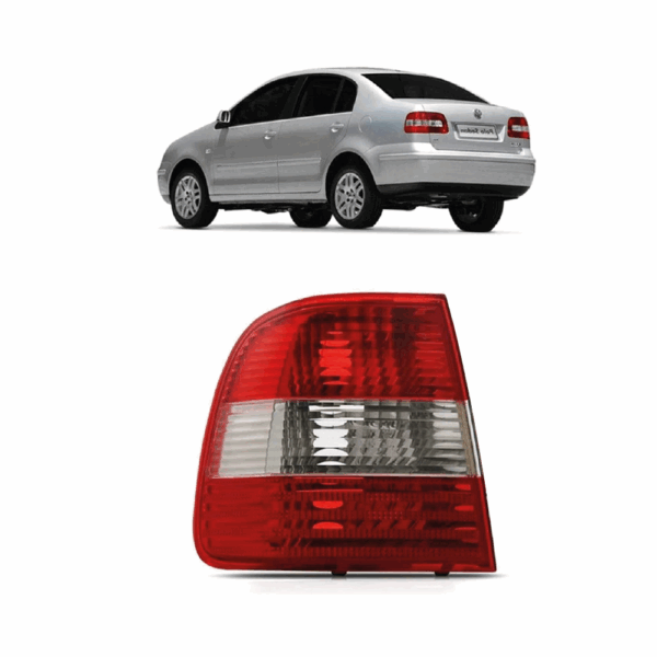 Lanterna Polo Sedan 02/06 Bicolor Lente Esquerda Canto BapImports