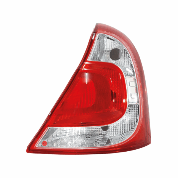 Lanterna Clio 3/5 PT 2012 Carcaca Preta Bicolor Lado Direito BapImports - Imagem 2