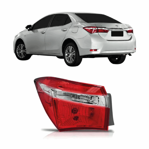Lanterna Corolla 18/20 Canto Lente Esquerda Com LED BapImports
