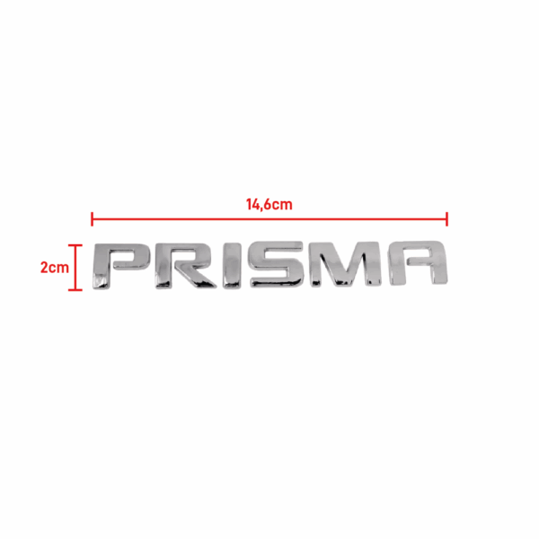 Letreiro Prisma 2008 a 2013 GM Cromado BapImports - Imagem 2