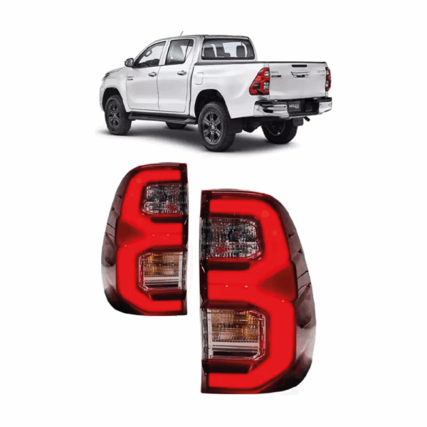 Lanterna Hilux 21 com LED Lado Esquerdo e Direito Kit BapImports