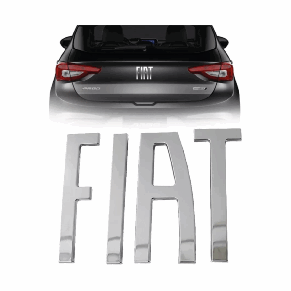 Emblema Fiat Mala Argo 2017 Cromado