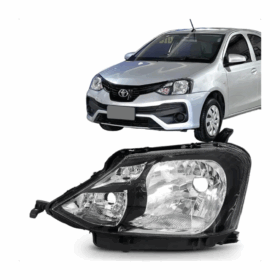 Farol Etios 17/21 Mascara Negra Lente Esquerdo TYC BapImports