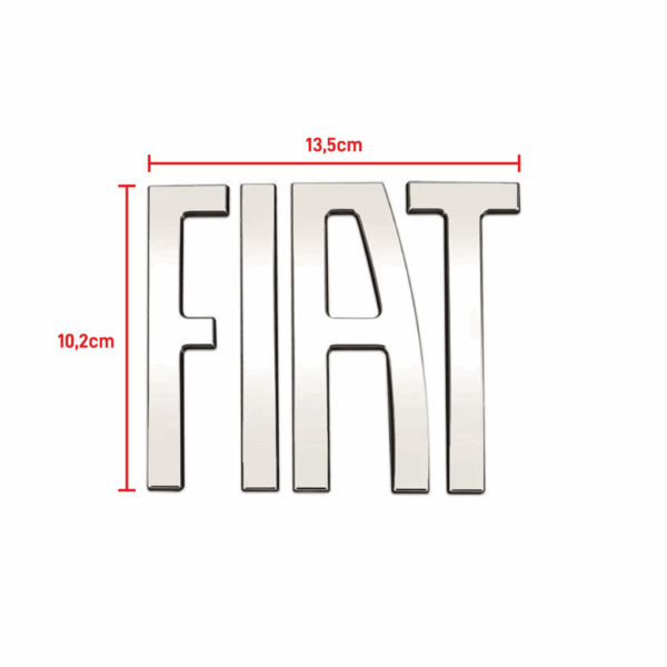 Emblema Fiat Mala Argo 2017 Cromado - Imagem 2