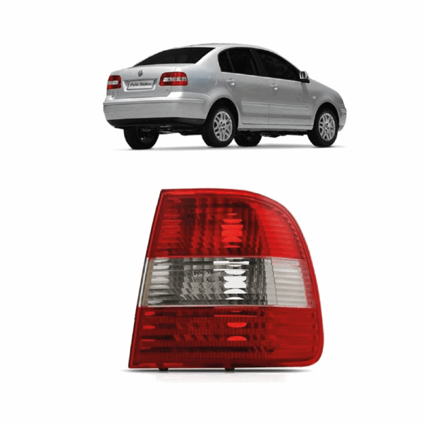 Lanterna Polo Sedan 02/06 Bicolor Lente Direita Canto BapImports