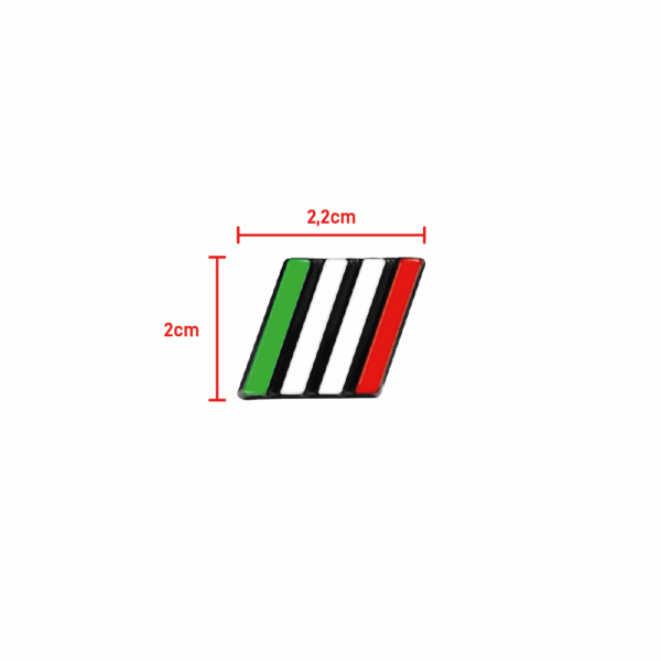 Emblema Fiat Italia Traseiro Cromado BapImports - Imagem 2