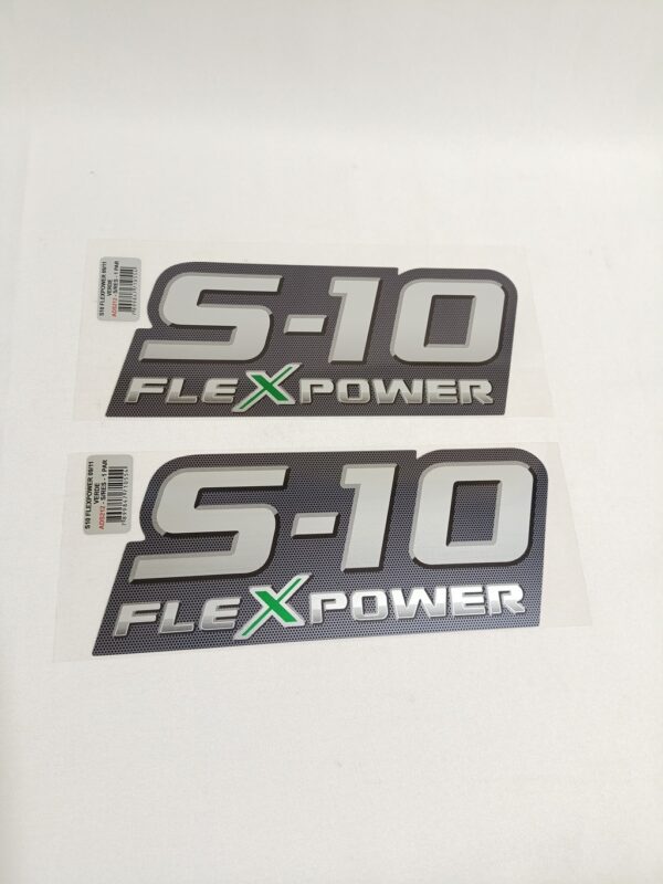 Adesivo S-10 2009 a 2011 Flex Power Verde Grande - Imagem 2