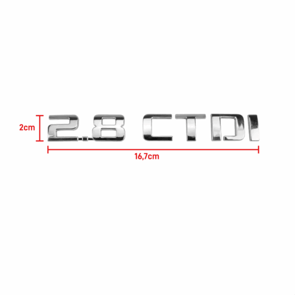 Letreiro 2.8 CTDI S10 2016 Acima Cromado BapImports - Imagem 2