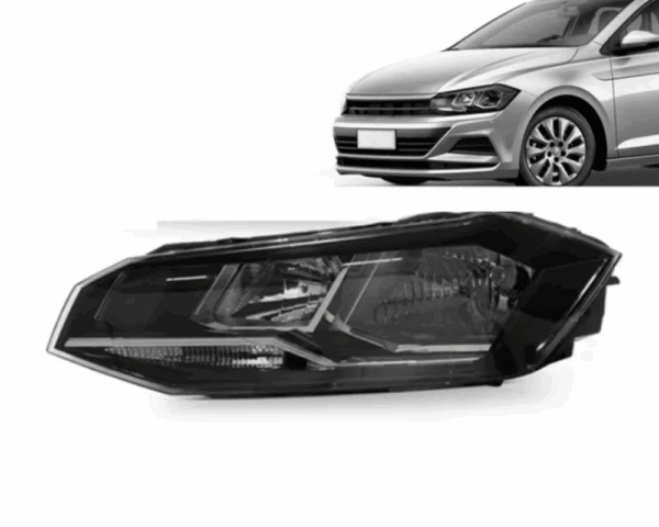 Farol Polo/Virtus 18/21 Lado Direito Friso Cromado Import