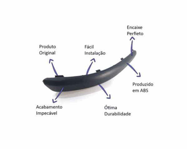 Friso Parachoque Dianteiro Polo 06/11 Lado Direito BapImports - Imagem 2