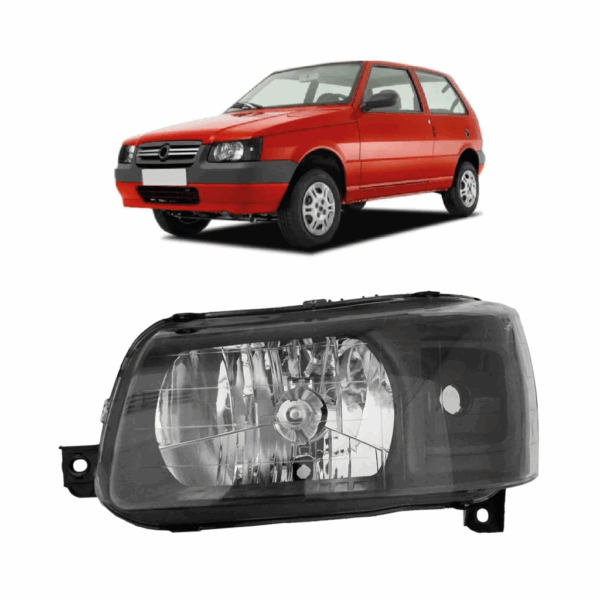 Farol Uno 2004 a 2013 Mascara Negra Lado Esquerdo BapImports