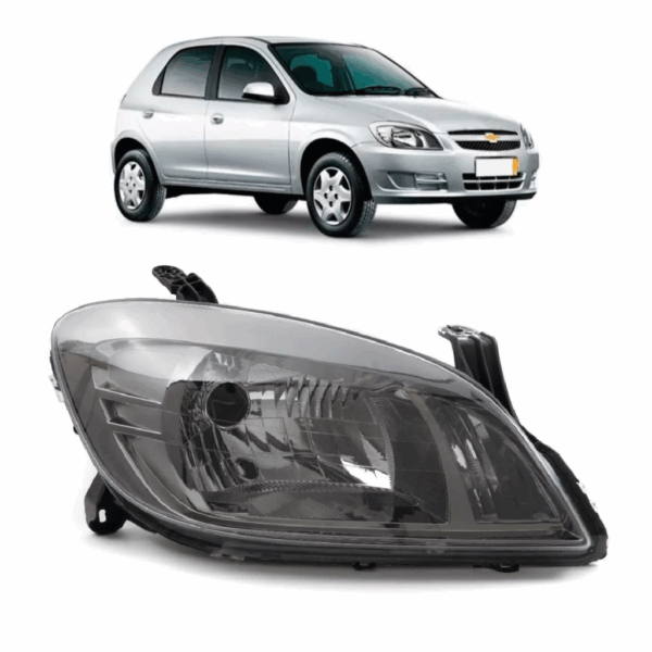Farol Celta 06/14 Mascara Negra Lado Direito BapImports