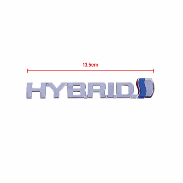 Letreiro Hybrid Corolla 2021 Cromado BapImports - Imagem 2