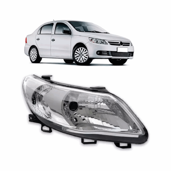 Farol Gol G5 09/13 Simples Cromado Lado Direito BapImports