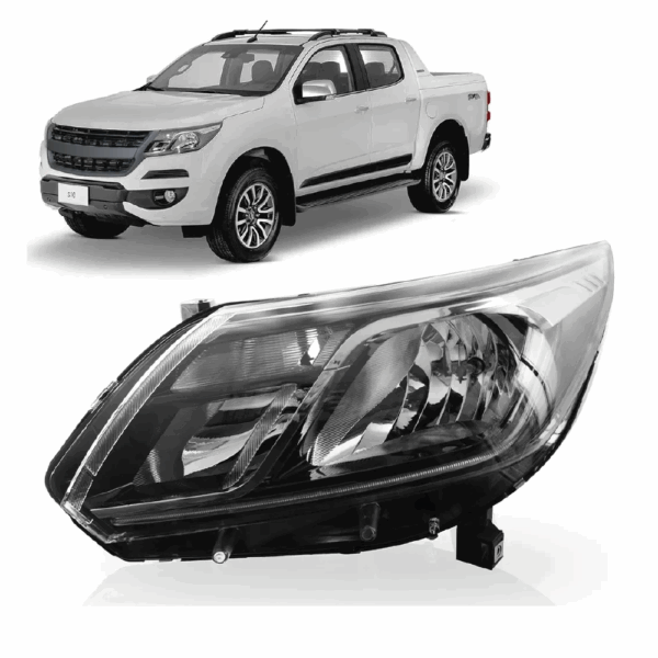 Farol S-10 19/ Sem LED Lente Esquerda BapImports
