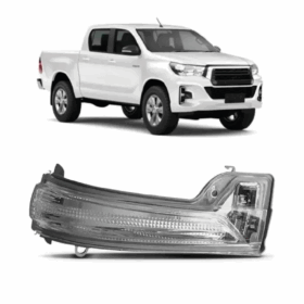 Pisca Retrovisor Hilux 2016 a 2022 Cristal LD BapImports