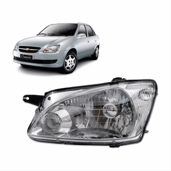 Farol Gol G5 2009 a 2013 Duplo Cromomix Lado Direito