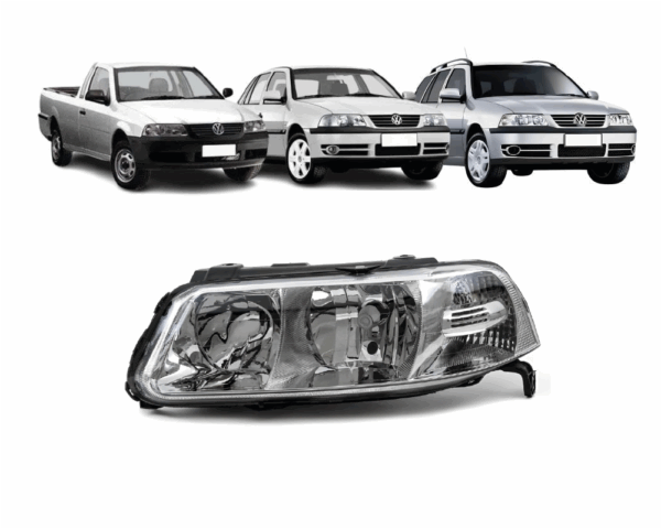 Farol Gol G3 Lado Esquerdo Duplo Cromado Import