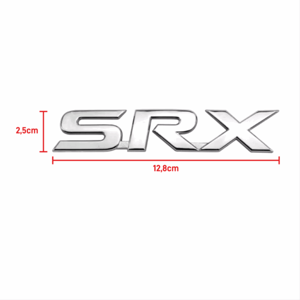 Letreiro SRX Hilux Cromado Traseiro BapImports - Imagem 2