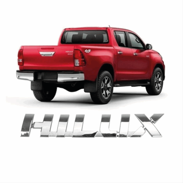 Letreiro Hilux Nova 2016 Cromado Traseiro BapImports