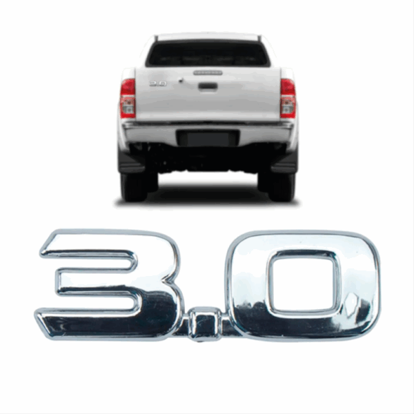 Letreiro 3.0 Hilux 2005 Cromado Traseiro BapImports